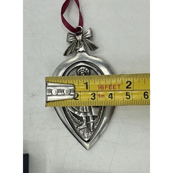 Danforth Pewter Maids A Milking 12 Days Of Christmas Ornament Silver Tone - Picture 7 of 16